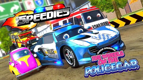 Wheels On The Police Car Nursery Rhyme for Children by Speedies