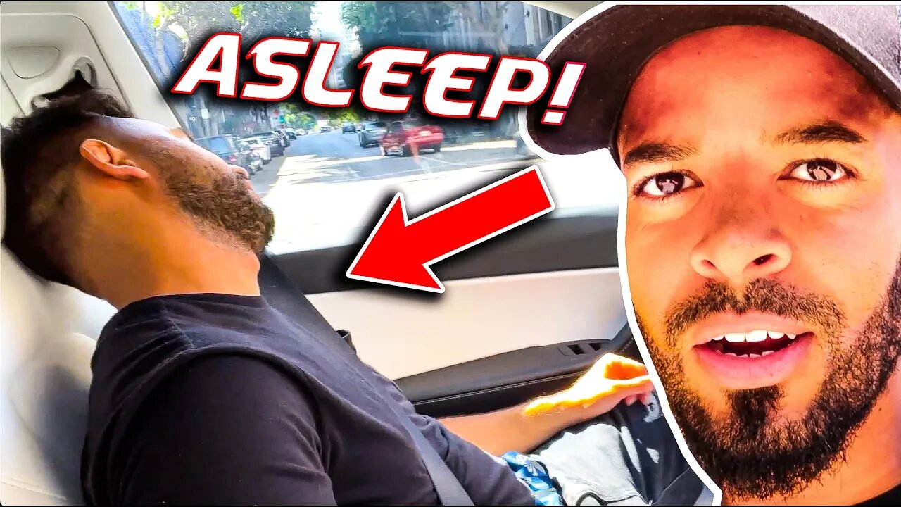 HE FELL ASLEEP AT THE WHEEL 😳 Ft. David Dobrik, Anwar Jibawi, Adam W, Austin Mcbroom