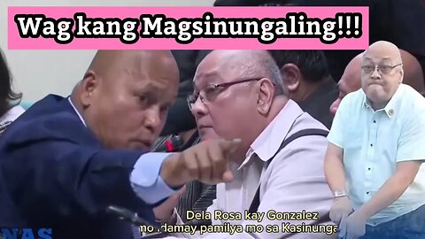 GONZALEZ, Nasupalpal sa kanyang KASINUNGALINGAN! Sen. Bato Dela Rosa Nagbanta na Ikukulong sya!