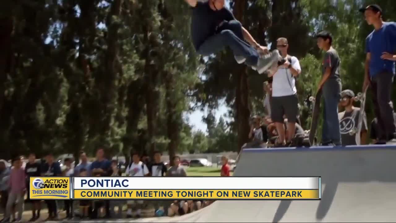 Meeting to be held on new skatepark in Pontiac