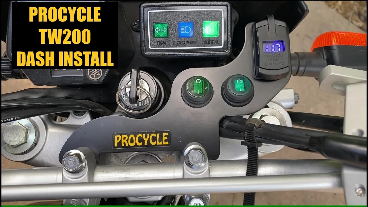 Procycle TW200 Dash Install