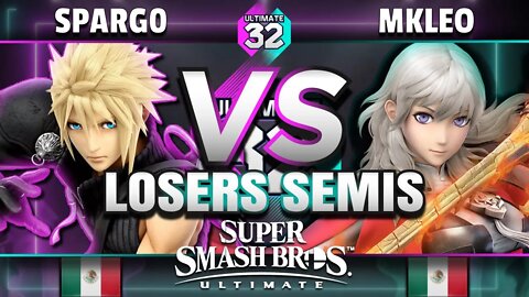 ULTIMATE 32 - Sparg0 (Cloud) vs. T1 | MKLeo (Byleth) - Smash Ultimate Losers Semis