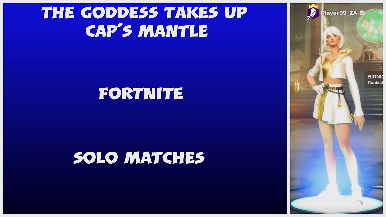 The Goddess uses the Cap's Shield - Fortnite