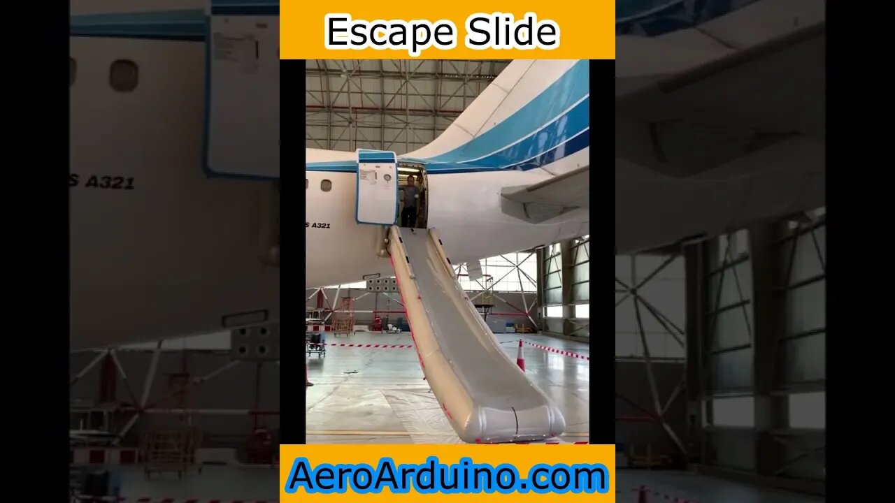 Watch Funny #A321 Emergency Escape Slide Fast #Flying #Aviation #AeroArduino