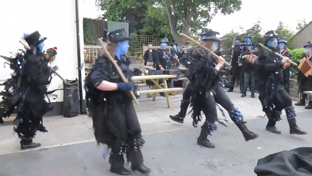 Boggarts Breakfast Border Morris - Higgor Tor - The Brothers Arms Pub - Sheffield - 23 6 2016