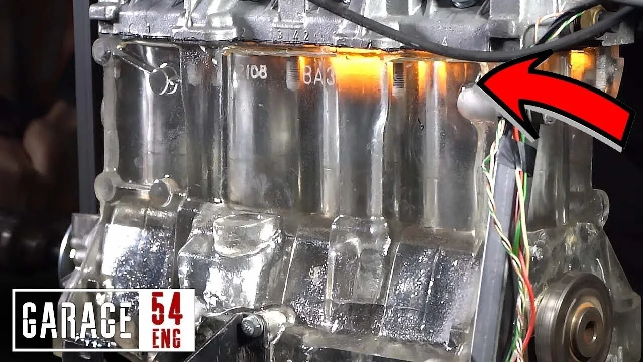 Transparent engine block – first start