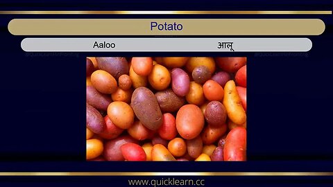 Learn Hindi through English - Vegetables #hindi #hindifromenglish #languagelearning