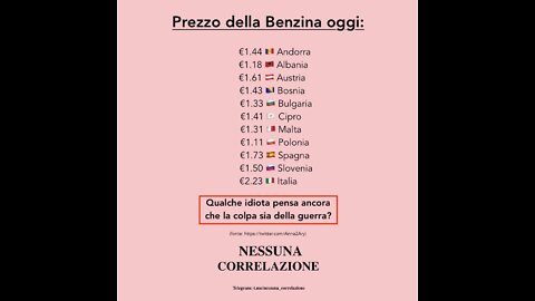 Carburante oltre 2 euro al litro per accelerare il GRANDE RESET in Italia