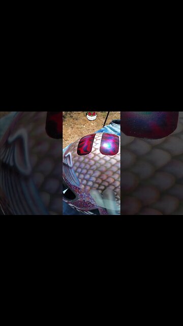 Crazy Graphics On A Helmet