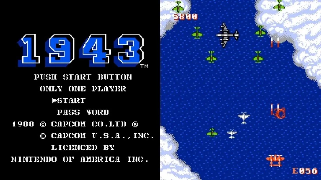 1987 1943: The Battle of Midway - Nintendo NES system. No Commentary Gameplay. | Piso games