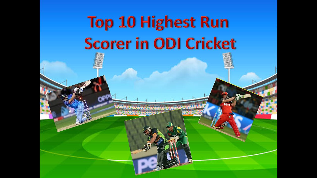 Top 10 ODI Run Scorer │ Highest ODI Run Scorer │Fun Knowledge