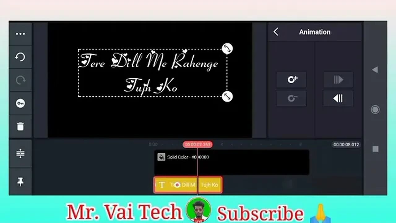 How To Make Colourful Tex Lyrics Video In Kinemaster || New Trending Lyrics Status Video Editing