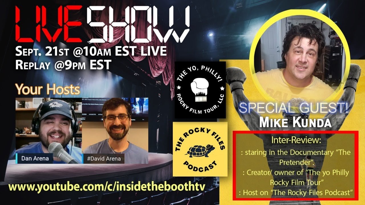 LIVE!! Inter-Review Special Guest Mike Kunda "The Pretender" at 10am EST and replayed at 9pmEST