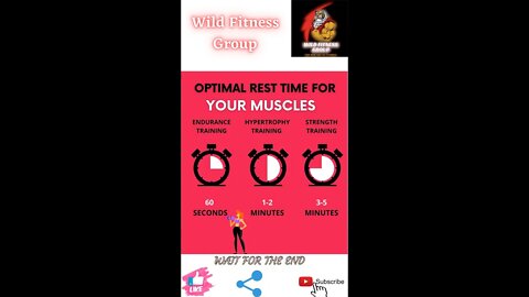 🔥Optimal rest time for your muscles🔥#shorts🔥#fitnessshorts🔥#wildfitnessgroup🔥16 march 2022🔥