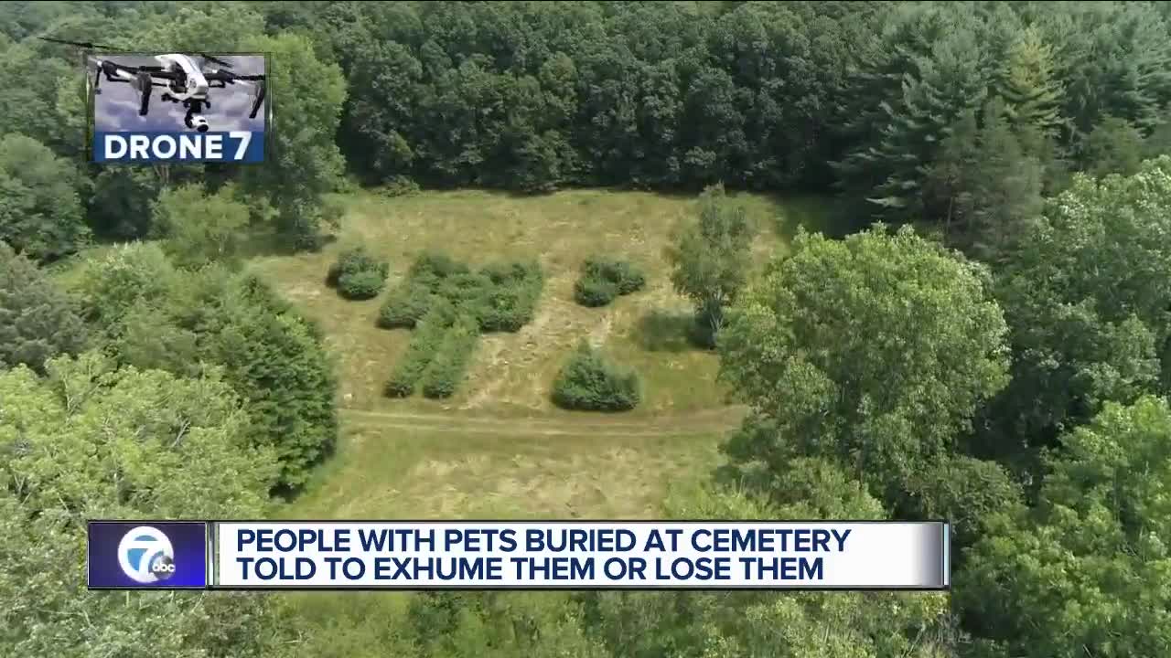 Thousands told they need to exhume pet remains from Genoa Township cemetery or lose claim to them