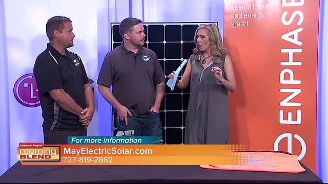 May Electric Solar talks to The Morning Blend about how solar energy can be a life saver during a hurricane