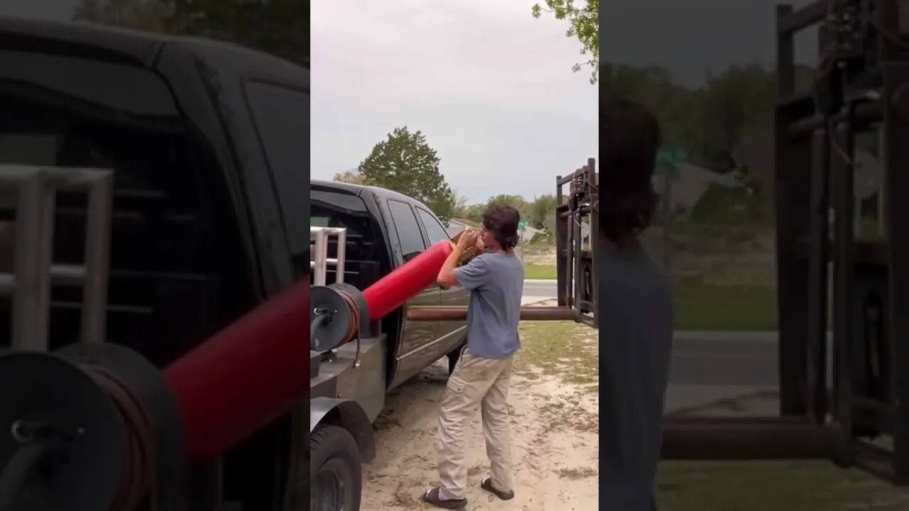 Lazy welder loads bottle