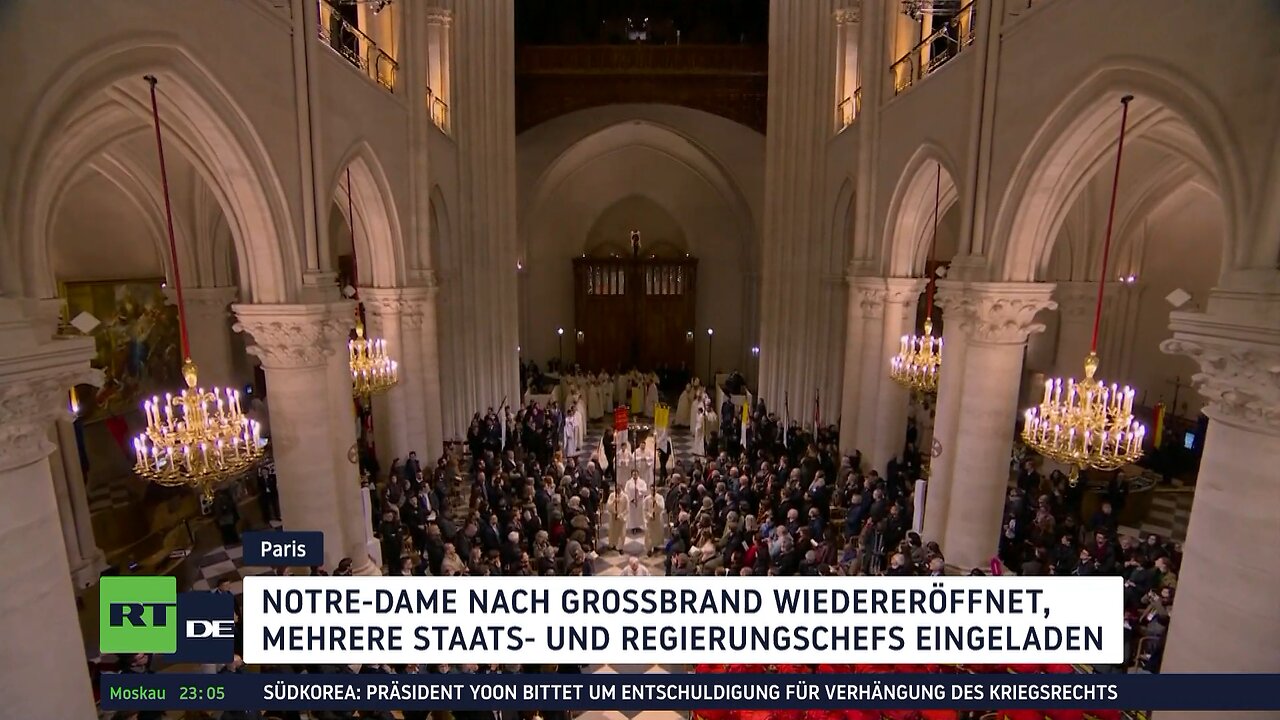 Paris: Trump und Selenskij treffen bei Notre-Dame-Wiedereröffnung aufeinander