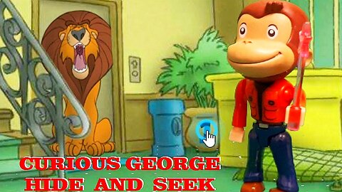 Curious George Hide And Seek With LEGO George 🐵 ABC Golden Games