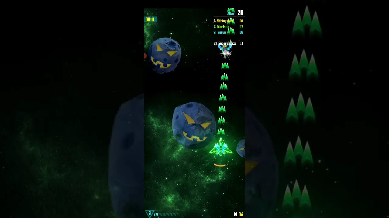 GALAXY ATTACK ALIEN SHOOTER - PVP SURVIVAL 1 VS 30 - small error and become 3rd