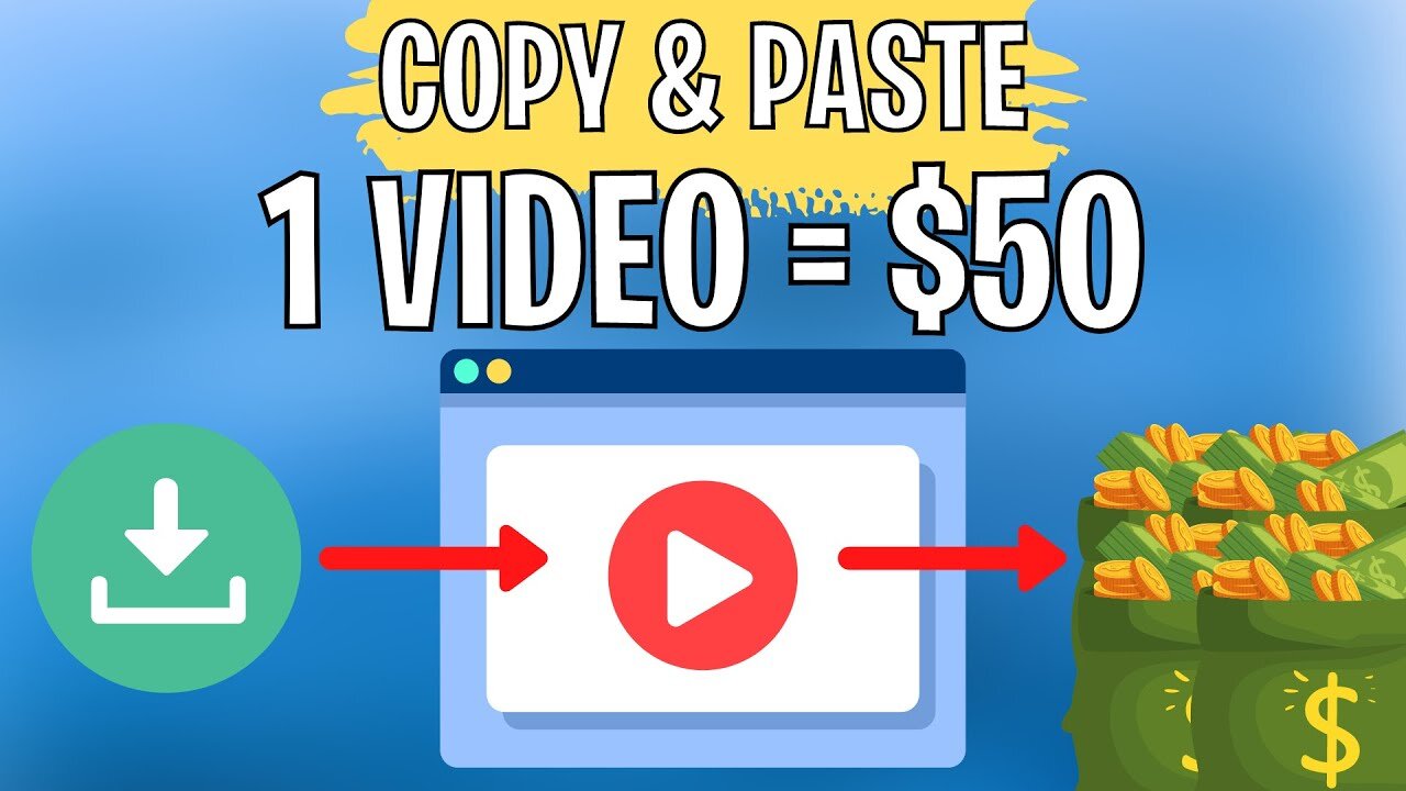 Copy & Paste Videos and Make $50 DAILY *FREE* - Make Money Online