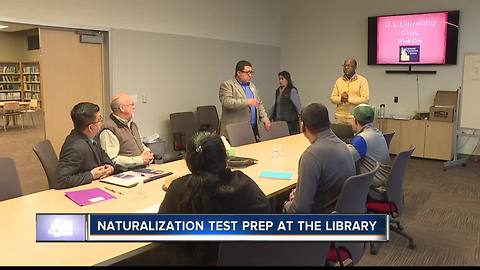 Naturalization test prep at the Nampa Public Library