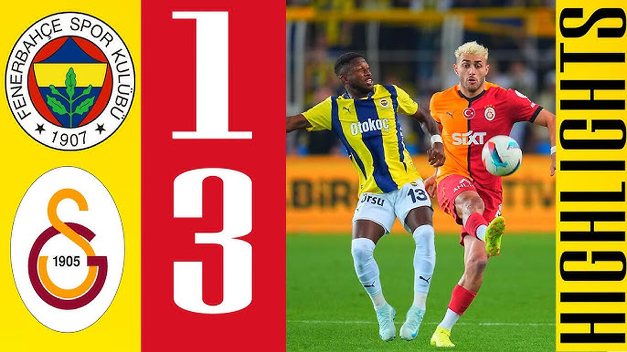 Vestel | Fenerbahçe (1-3) Galatasaray - Highlights/Özet | Trendyol Süper Lig - 2024/25