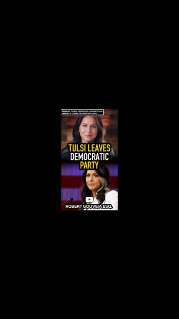 Tulsi LEAVES Democratic Party: War-Mongering Wokesters #shorts
