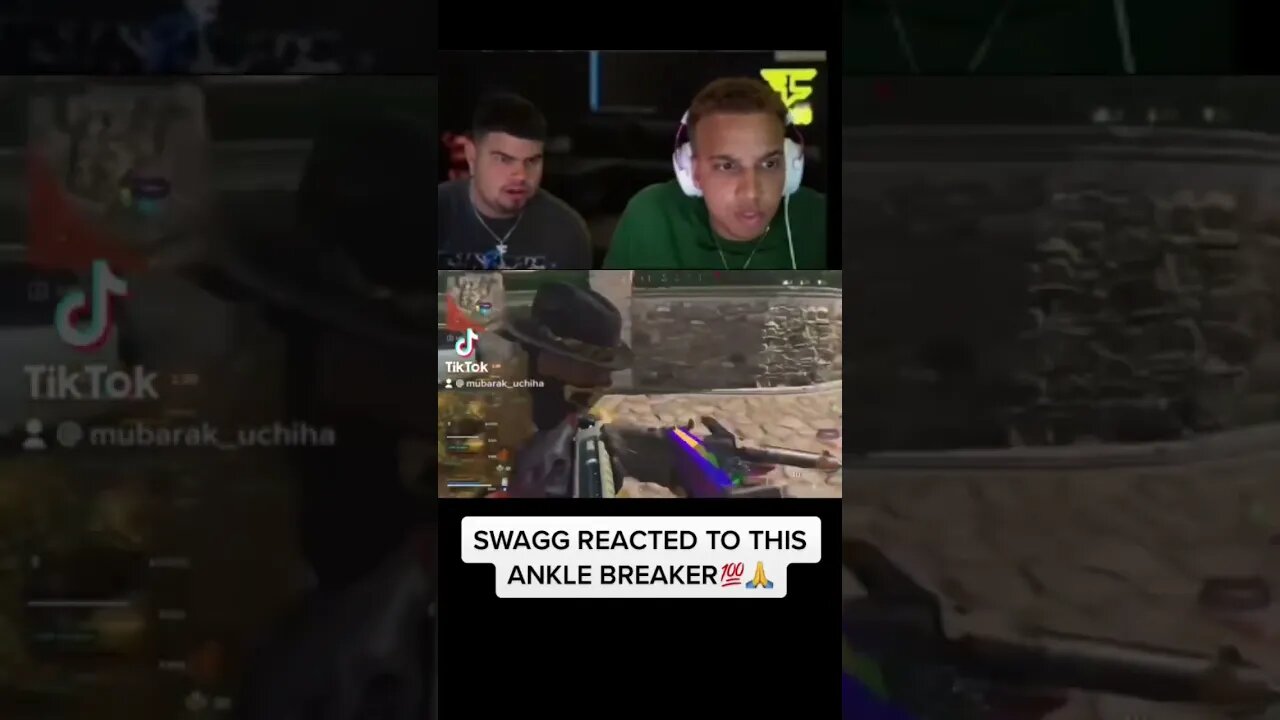 Faze Swagg reacted to this ankle breaker😤💯 #shorts #callofduty #reaction #swagg