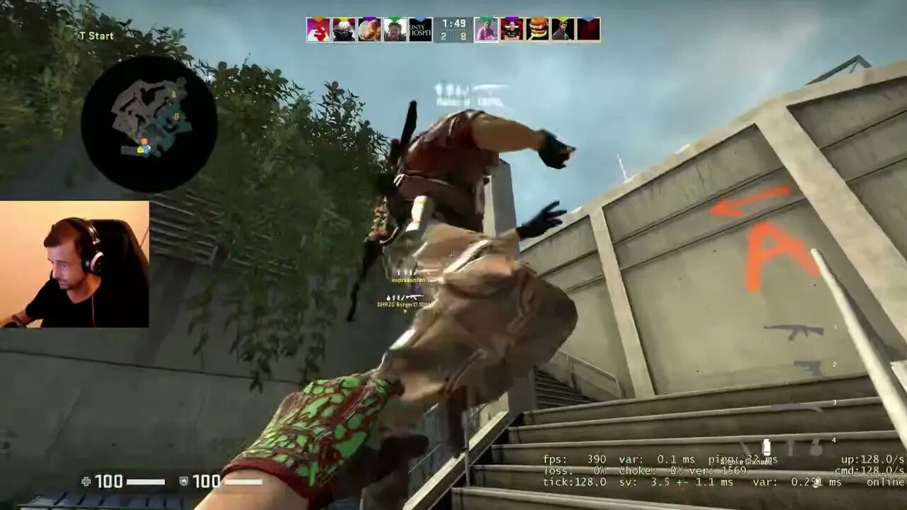 Two Away Again - Face It Level 3 Elo Hell - Road to Level 4 - de_overpass - 1067 ELO