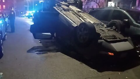 Boston police and fire responded to a rollover on Josephine Street