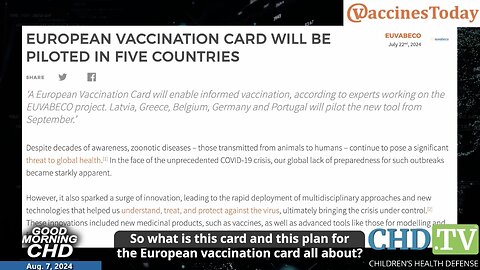 EU's Vaccine Card: ‘It’s Not About Health. It’s About Your Money.’