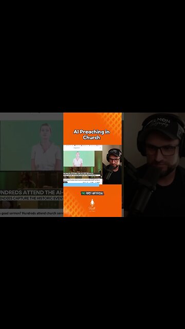 This #ai #preacher is leading the #church #service and powdered by #chatgpt