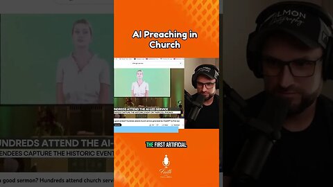 This #ai #preacher is leading the #church #service and powdered by #chatgpt