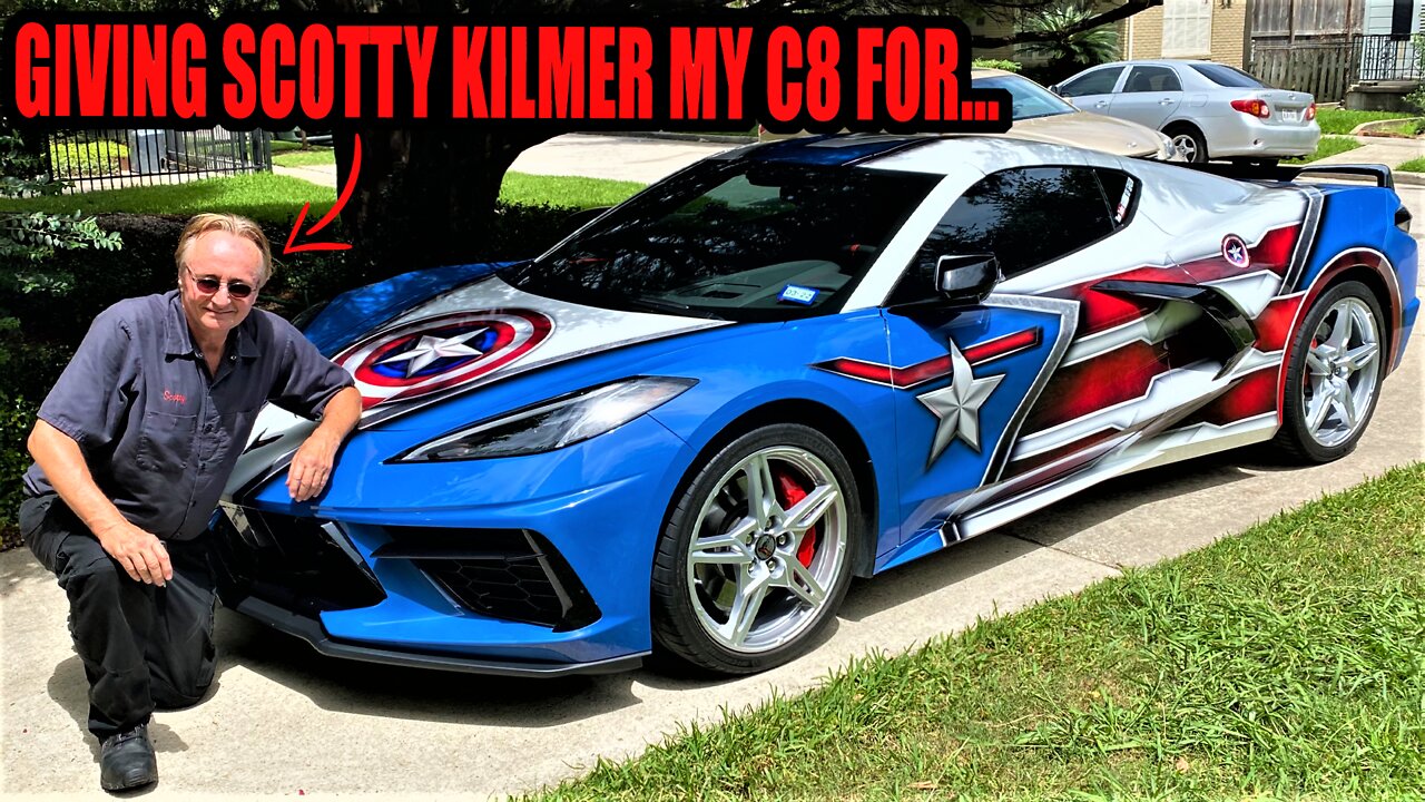 Today I gave SCOTTY KILMER my C8 Corvette...!