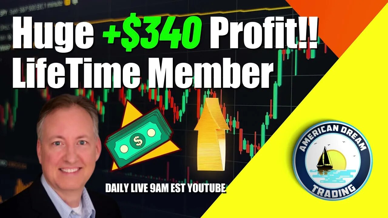 Huge +$340 Profit Lifetime Member Stock Market Success