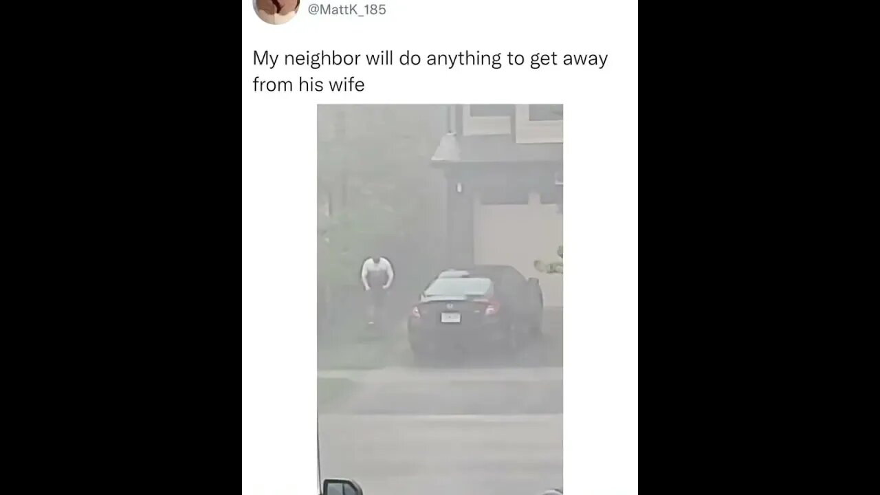 Husband will do anything to get away from his wife