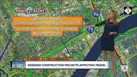 Here's a look at some of the weekend road construciton