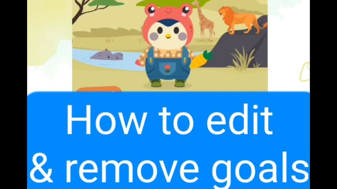 Mypetfinchapp: How to edit and remove goals