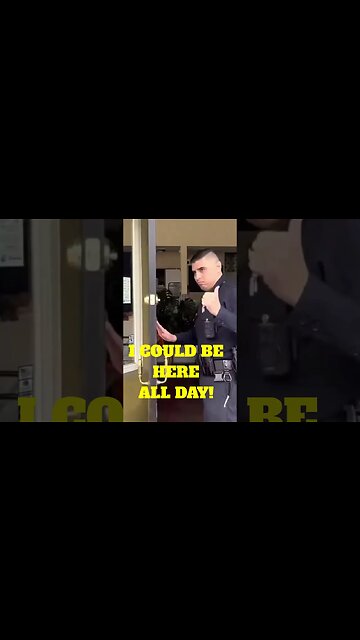 Frauditor SidewalkBoy Tells Cops He Can Stand There All Day! #shorts