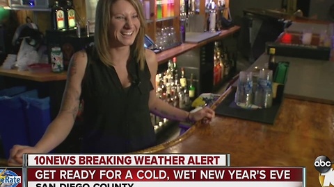 Get ready for a cold, wet New Year's Eve