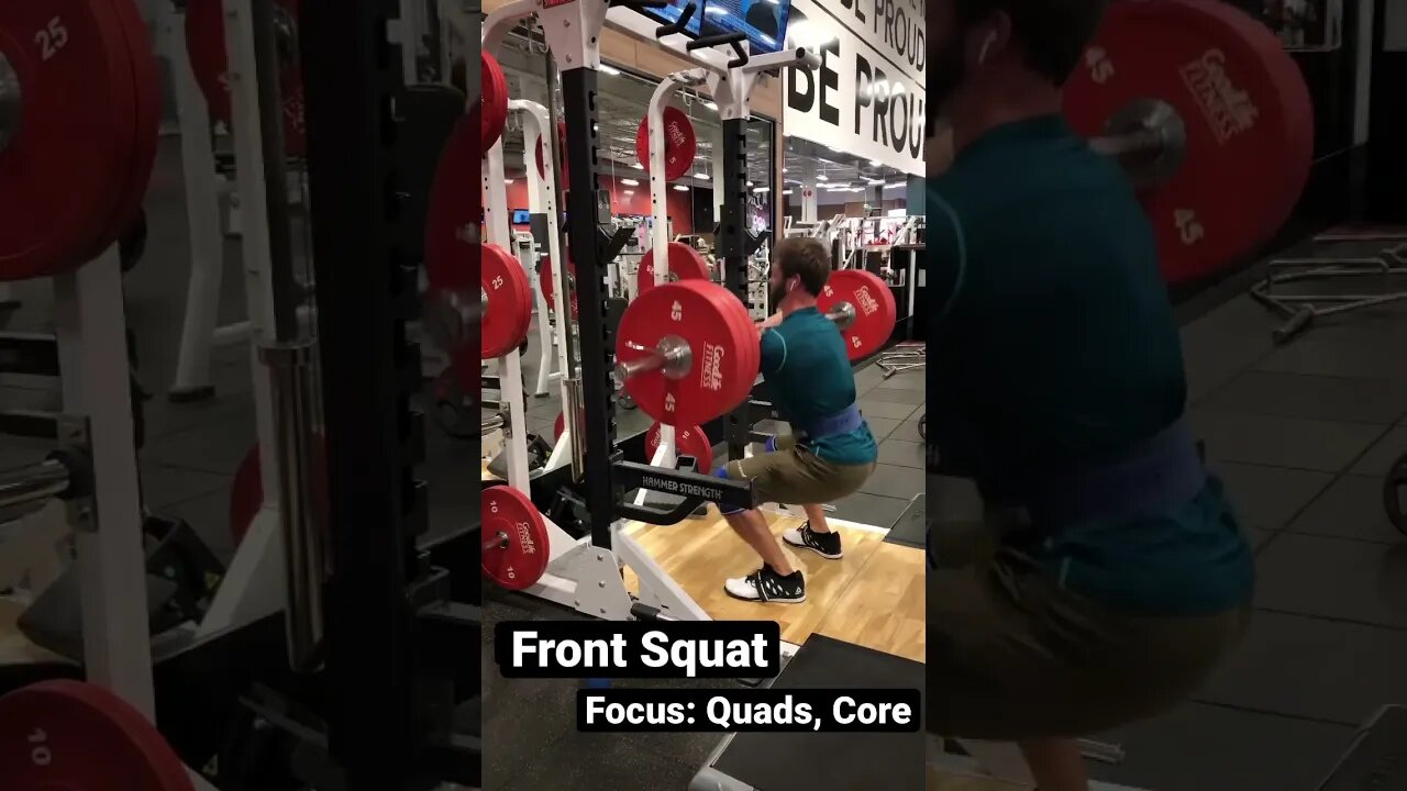 315 lb Front Squat - Quads and Core 💪