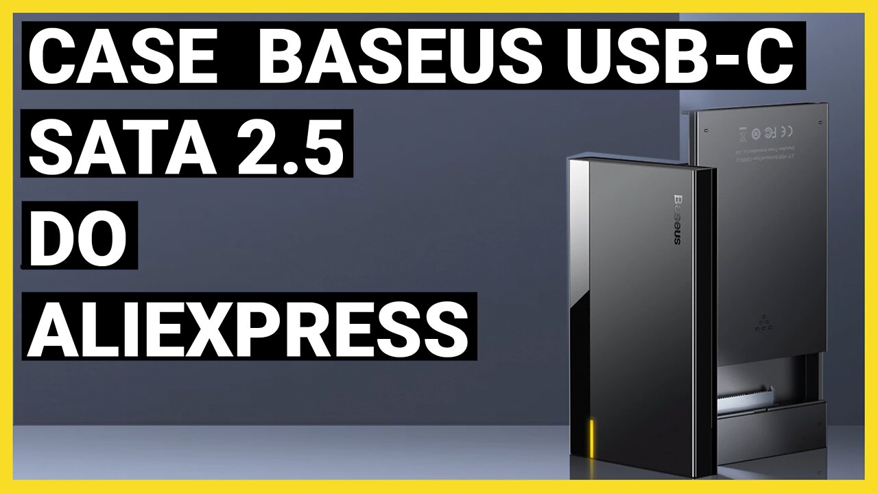 Poderoso Case para HD do Aliexpress USB-C Baseus Sata 2.5