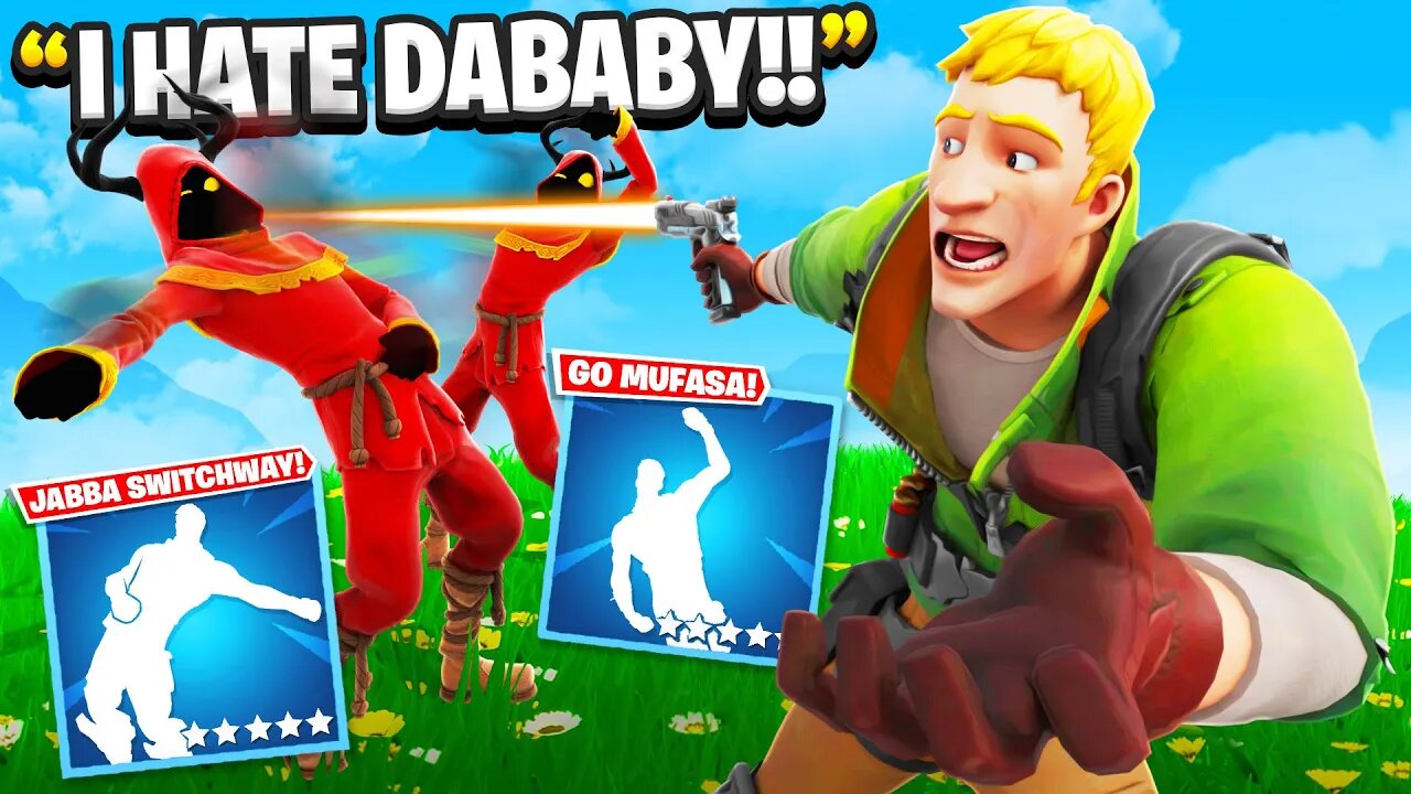 I Trolled Him With NEW DaBaby Emotes.. (Fortnite)