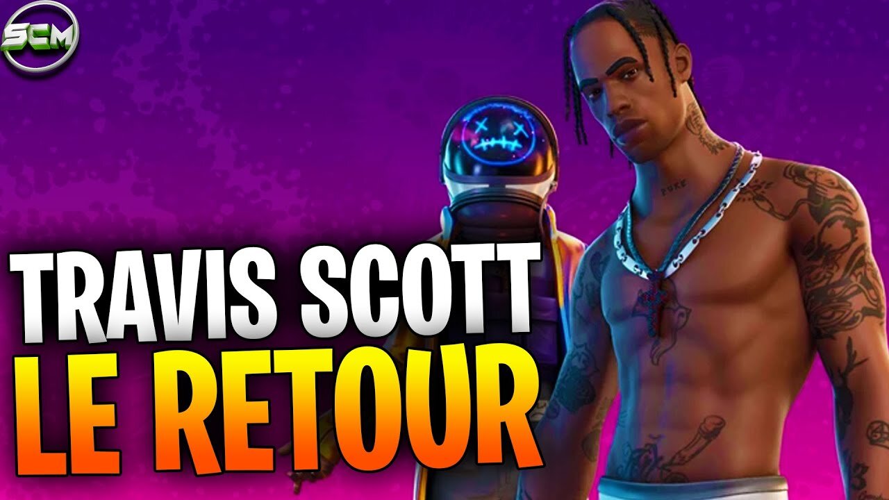 Travis Scott de Retour sur Fortnite?, Quand est ce que le Skin de Travis Scott va Sortir Fortnite