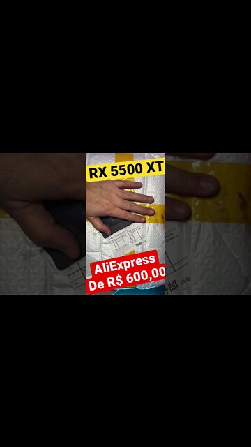 UNBOXING RX 5500XT 51 RISC DE R$592,00 DO ALIEXPRESS