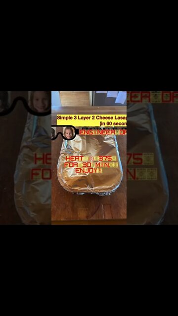 Engineer Dad Simple 3 Layer 2 Cheese Lasagna