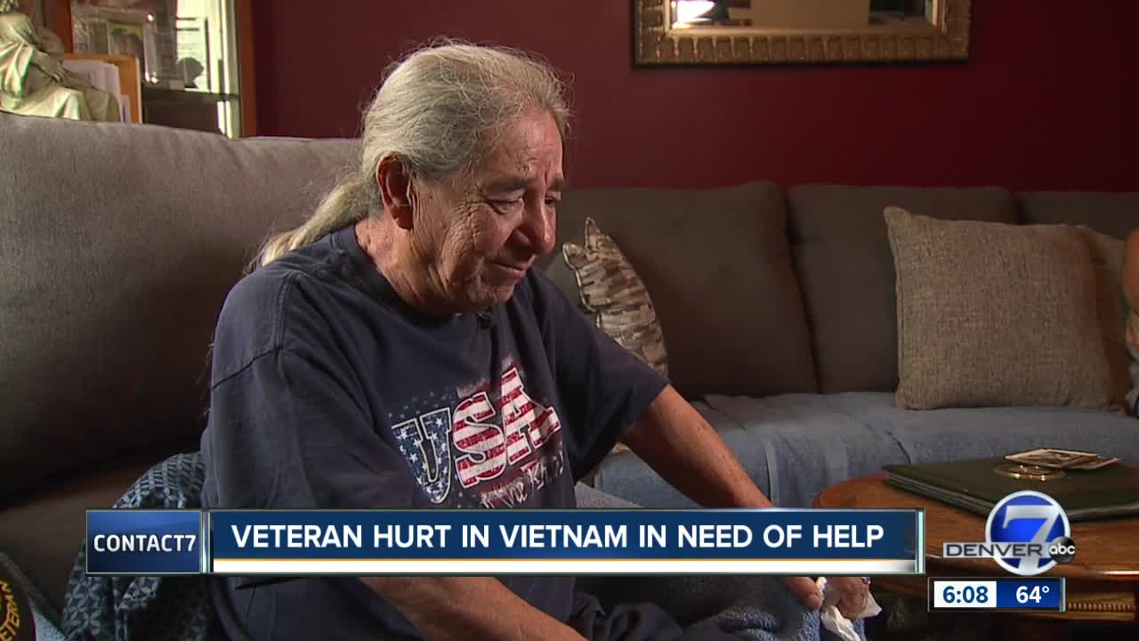 Disabled Vietnam veteran asking for help after multiple ailments left him unable to use his bathtub