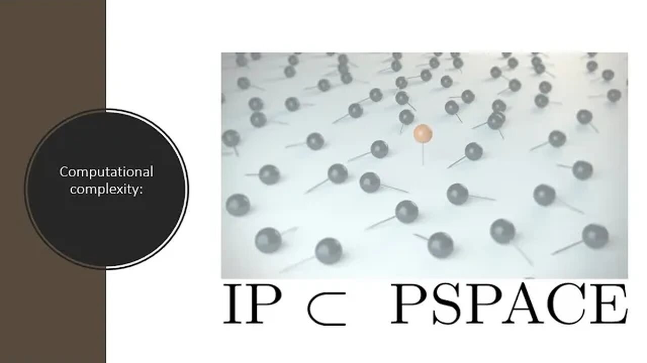 Computational complexity: Prove IP is subset of PSPACE