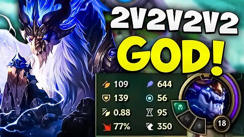 Aurelion Sol NUKES with Spell Crit!! in 2v2v2v2 League Of Legends Gameplay